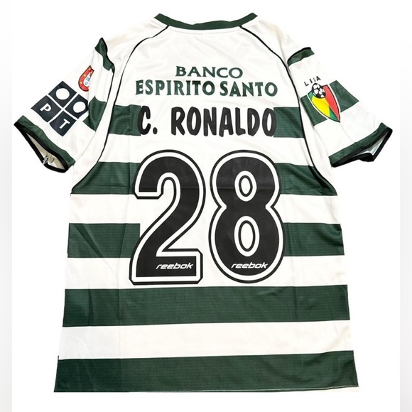 Sporting Cp 2002/03 Home kit Cristiano Ronaldo soccer football jersey